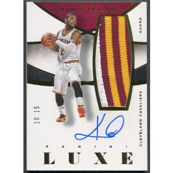 2014/15 Panini Luxe #59 Kyrie Irving Patch Auto #10/15