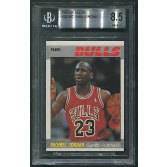 1987/88 Fleer Basketball #59 Michael Jordan BGS 8.5 (NM-MT+)