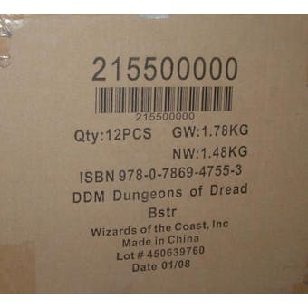 WOTC Dungeons & Dragons Miniatures Dungeons of Dread Booster Case (12 ct.) 21