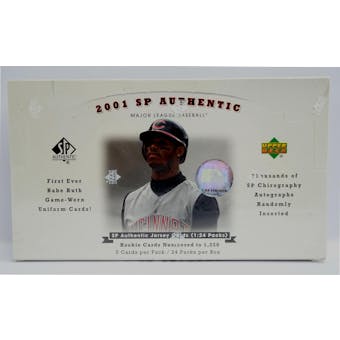 2001 Upper Deck SP Authentic Baseball Hobby Box (Reed Buy)