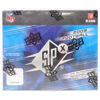 2009 Upper Deck SPx Football Hobby Box (Reed Buy)