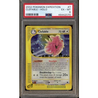 Pokemon Expedition Clefable 7/165 PSA 6