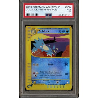Pokemon Aquapolis Reverse Foil Golduck 50b/147 PSA 7