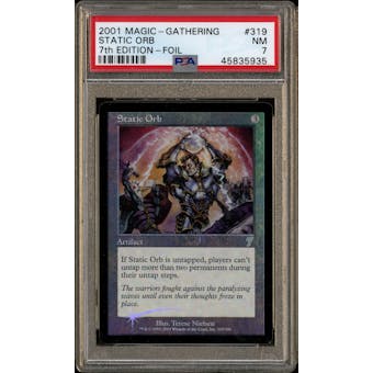 Magic the Gathering 7th Edition Foil Static Orb PSA 7