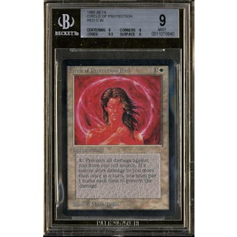 Magic the Gathering Beta Circle of Protection: Red BGS 9 (9, 9, 9.5, 9)