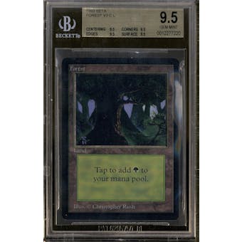 Magic the Gathering Beta Forest V3 BGS 9.5 (9.5, 9.5, 9.5, 9.5)