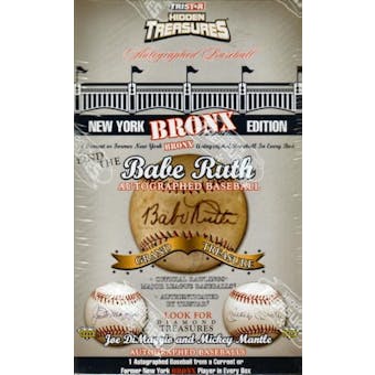 2008 TriStar Hidden Treasures New York Bronx Baseball Hobby Box