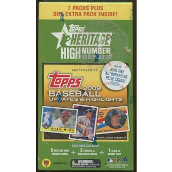 2009 Topps Heritage High Number Baseball 8-Pack Blaster Box