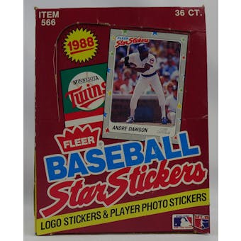1988 Fleer Star Stickers Baseball Wax Box (Reed Buy)