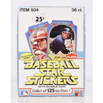 1981 Fleer Star Stickers Baseball Wax Box (Reed Buy)