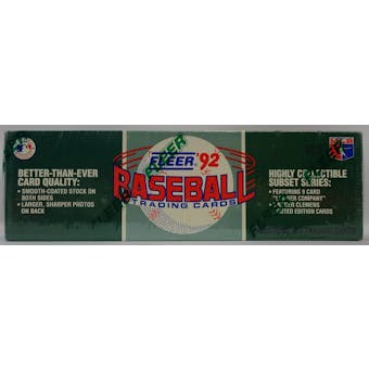 1992 Fleer Baseball Factory Set (Lumber Company) (Reed Buy)