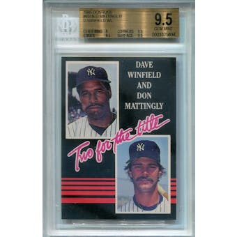 1985 Donruss #651 Two For the Title Winfield/Mattingly WL BGS 9.5 *5834 (Reed Buy)