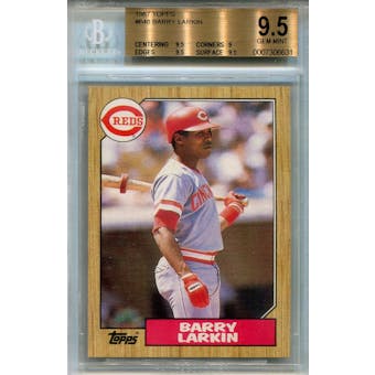 1987 Topps #648 Barry Larkin RC BGS 9.5 *6631 (Reed Buy)