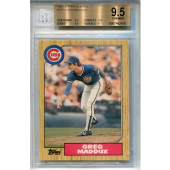 1987 Topps Traded #70T Greg Maddux XRC BGS 9.5 *2615 (Reed Buy)