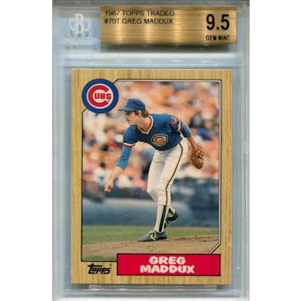 1987 Topps Traded #70T Greg Maddux XRC BGS 9.5 *5516 (Reed Buy)