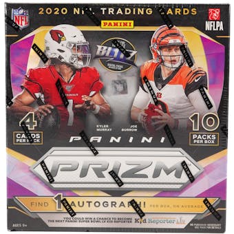 2020 Panini Prizm Football Mega Box (40 Cards) (Fanatics - Purple Pulsar)