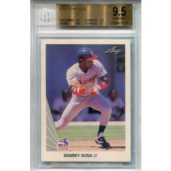 1990 Leaf #220 Sammy Sosa RC BGS 9.5 *1131 (Reed Buy)