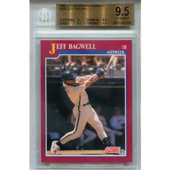 1991 Score Rookie/Traded #96T Jeff Bagwell RC BGS 9.5 *7092 (Reed Buy)