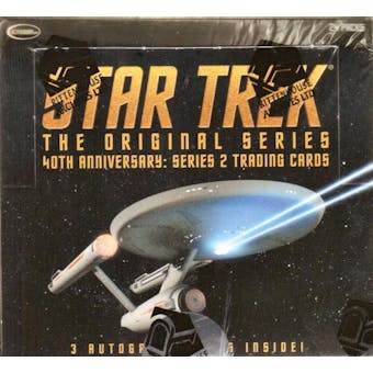 Star Trek 40th Anniversary Series 2 Trading Cards Box (Rittenhouse 2008)