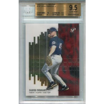 2002 Topps Pristine #167 David Wright Uncommon BGS 9.5 *8039 (Reed Buy)