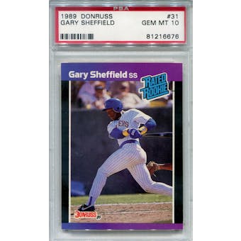 1989 Donruss #31 Gary Sheffield RC PSA 10 *6676 (Reed Buy)
