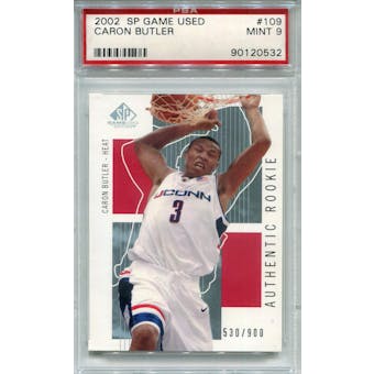 2002/03 SP Game Used #109 Caron Butler RC PSA 9 *0532 (Reed Buy)