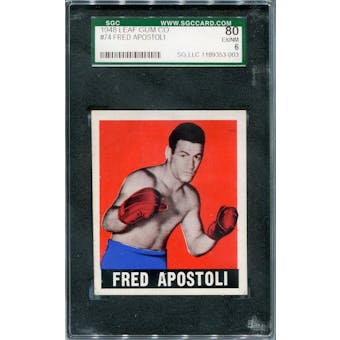 1948 Leaf Boxing #74 Fred Apostoli SGC 80 *3003 (Reed Buy)