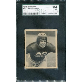 1948 Bowman #10 Chris Iversen RC SGC 84 *0006 (Reed Buy)