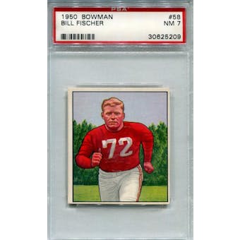 1950 Bowman #58 Bill Fischer PSA 7 *5209 (Reed Buy)
