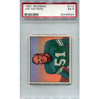 1950 Bowman #110 Joe Watson RC PSA 5 *8524 (Reed Buy)