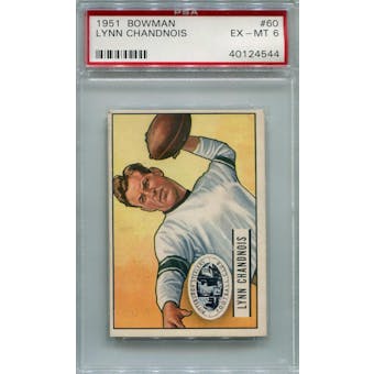 1951 Bowman #60 Lynn Chandnois RC PSA 6 *4544 (Reed Buy)