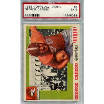 1955 Topps All-American #8 George Cafego RC PSA 5 *5088 (Reed Buy)