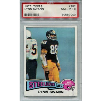 1975 Topps #282 Lynn Swann RC PSA 8 *7000 (Reed Buy)