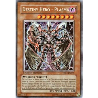 Yu-Gi-Oh Limited Edition Tin Single Destiny Hero-Plasma Secret Rare CT04