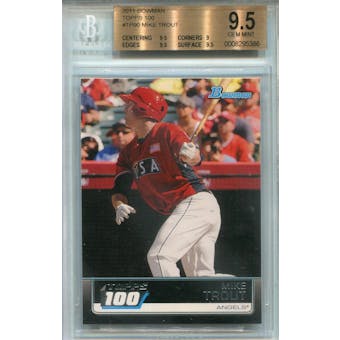 2011 Bowman Topps 100 #TP90 Mike Trout BGS 9.5 *5386 (Reed Buy)