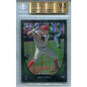 2011 Bowman Chrome Draft Refractors #101 Mike Trout BGS 9.5 *2604 (Reed Buy)