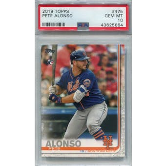 2019 Topps #475 Pete Alonso PSA 10 *5664 (Reed Buy)