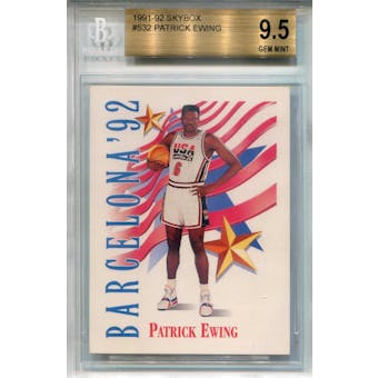 1991/92 Skybox #532 Patrick Ewing USA BGS 9.5 *0487 (Reed Buy)