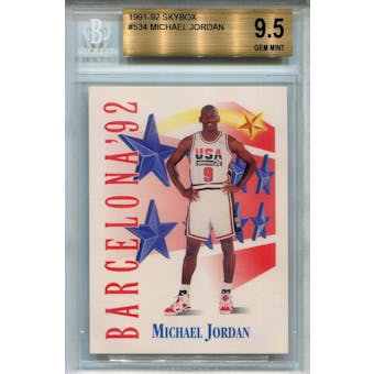 1991/92 Skybox #534 Michael Jordan USA BGS 9.5 *6105 (Reed Buy)