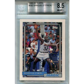 1992/93 Topps #362 Shaquille O'Neal RC BGS 8.5 *7767 (Reed Buy)