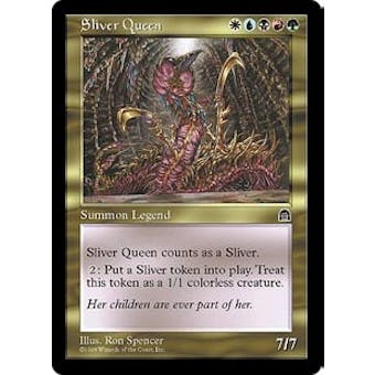Magic the Gathering Stronghold Single Sliver Queen - NEAR MINT (NM) Artist Signed!
