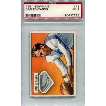 1951 Bowman #43 Dan Edwards RC PSA 7 *7725 (Reed Buy)