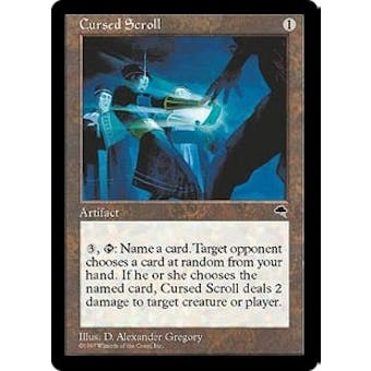 Magic the Gathering Tempest Single Cursed Scroll - NEAR MINT (NM)