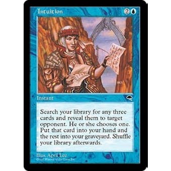 Magic the Gathering Tempest Single Intuition - SLIGHT PLAY (SP)