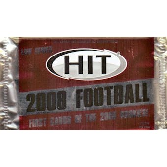 2008 Sage Hit Football Low Series Hobby Pack