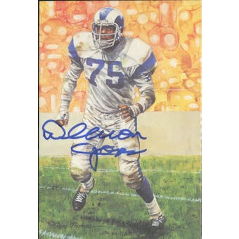 Deacon Jones Autographed Goal Line Art Card JSA #KK52299 (Reed Buy)