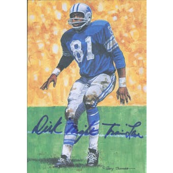 Dick "Night Train" Lane Autographed Goal Line Art Card JSA #KK52332 (Reed Buy)