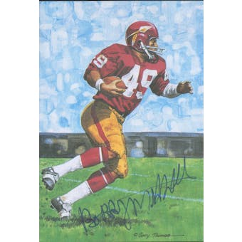 Bobby Mitchell Autographed Goal Line Art Card JSA #KK52333 (Reed Buy)