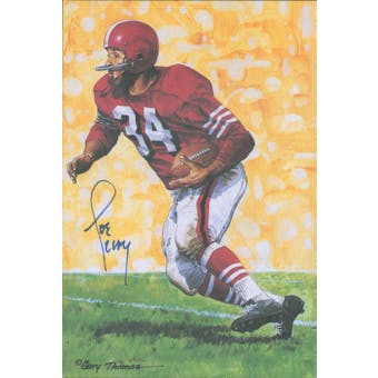 Joe Perry Autographed Goal Line Art Card JSA #KK52335 (Reed Buy)
