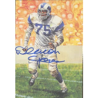 Deacon Jones Autographed Goal Line Art Card JSA #KK52345 (Reed Buy)